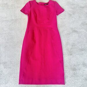 DKNY Short Sleeve Hot Pink Dress size 2 NWOTS $348